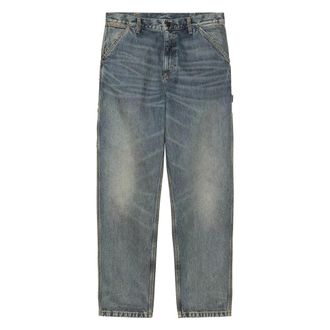 Carhartt Work in Progress Single Knee Pant - male - Carhartt Wip - Loose Fit Jeans - Blue - W34 - Jeans