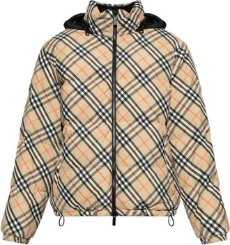 Burberry Snowdon Puffer Jacket - male - Burberry - Winter Jackets - Beige - 2XL - Jackets