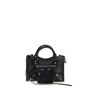 Balenciaga Black Lamb Ovis Aries Shoulder Womens Bag