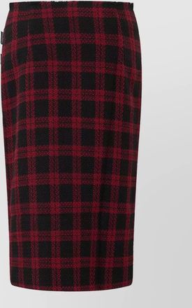 Pinko checked midi pencil skirt