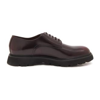 Doucal's Bordeaux Veterschoenen Made in Italy - Heren - Veterschoenen - Rood - 43 EU - Schoenen