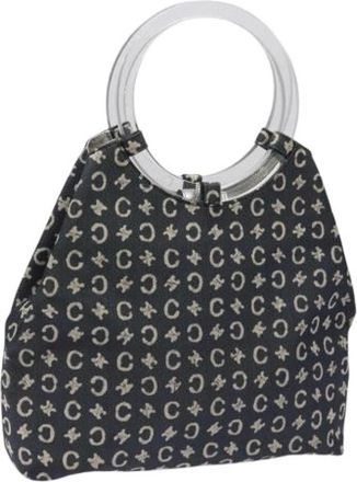 Celine Pre-owned Handbags, female, Blue, Size: ONE SIZE Pre-owned Vintage Canvas Handbag