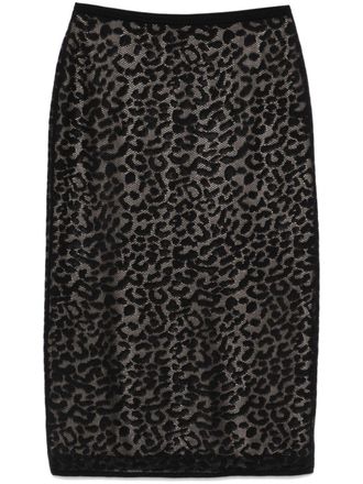 Theory Midi-rok met kant - Zwart