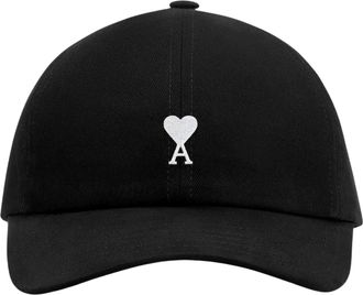 Ami Black Ami De Coeur Cotton Hat