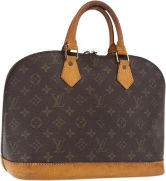 Louis Vuitton Pre-owned Handbags, female, Brown, Size: ONE SIZE Pre-owned Canvas Handbag