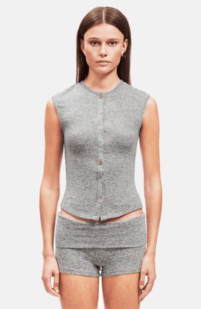 OW Collection RUE Knit Vest in Grey at Nordstrom, Size Medium
