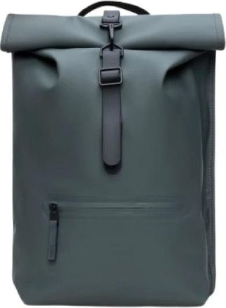 Rains Rolltop Rucksack W3 - Bags - unisex - Gris - ONE SIZE