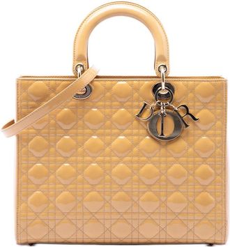 Dior Pre-owned Dior Large Patent Cannage Lady Dior Ladies AQ2R15QKFBTJFKSO
