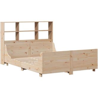 vidaXL Bookcase Bed without Mattress 160x200 cm Solid Wood Vidaxl