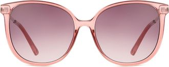 LMNT Sunglasses Square Full Rim Plastic Womens Sunglasses Pink Size 54 - Free Lenses - LMNT
