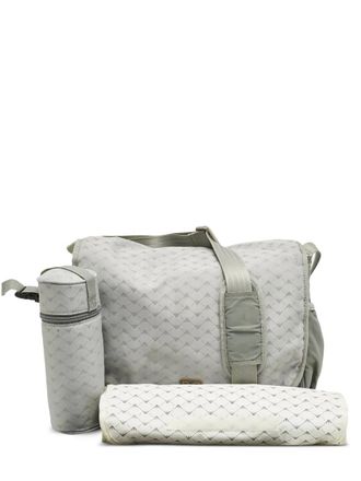 Emporio Armani jacquard changing bag - Grey