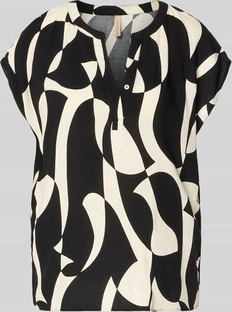 Soyaconcept Regular Fit Bluse aus Viskose mit V-Ausschnitt Modell CHANISE in BLACK, Gr&ouml;&szlig;e XXL