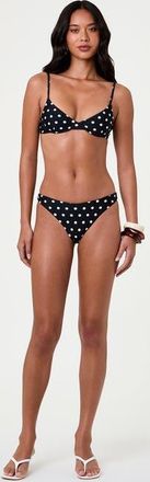 Nicholas Deniz Underwire Bikini Top in Black/ivory Polka Dot at Nordstrom, Size X-Small