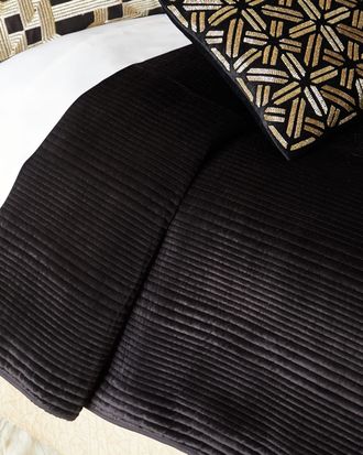 Callisto Home Troyes Velvet Quilt, Queen