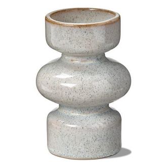 Tag Linea Taupe Speckled Ceramic Reversible Candle Holder Medium in Brown at Nordstrom