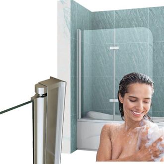 Desconocido Mampara De Ba&ntilde;o Marion 2 Alas 80x140 M&oacute;vil Cromada