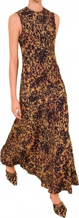 Ulla Johnson Clea Sleeveless Bias Long Dress In Savannah
