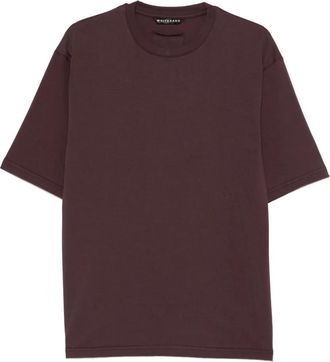 White Sand crewneck short-sleeve polo shirt - men - Cotton - M - Purple