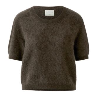 Oui Cashmere Pullover - Dames - Truien - Groen - Maat: XL Kasjmier