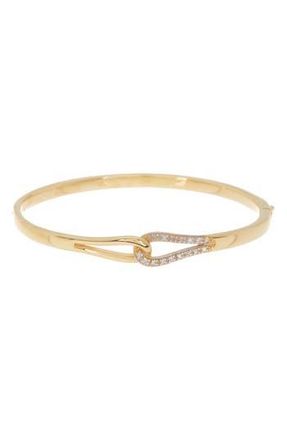 Meshmerise Diamond Loop Bangle Bracelet - 0.15 ctw in Yellow Gold at Nordstrom Rack