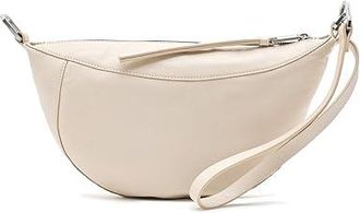 AllSaints Luna Micro Bag Shoulder Handbags Gypsum White, Leather