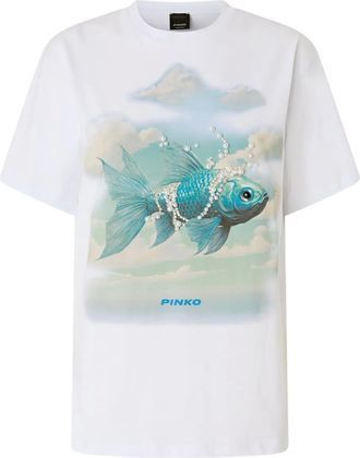 Pinko T-shirt con grafica - Bianco