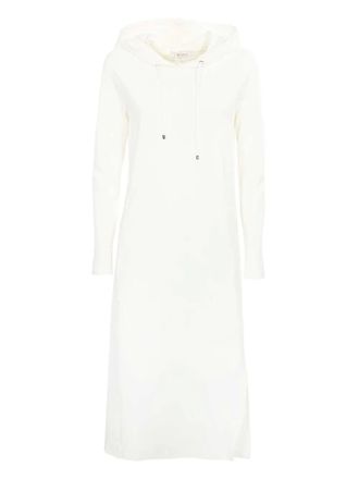 Max Mara Maxi-jurk met capuchon - Wit