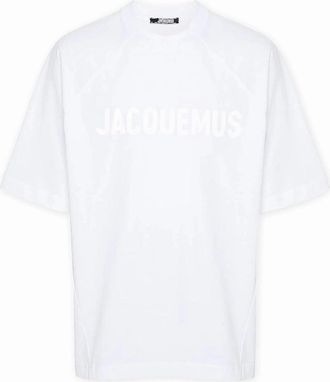 Jacquemus Mens Mens White Jacquemus Les Classiques Typo T-Shirt - Size: 42