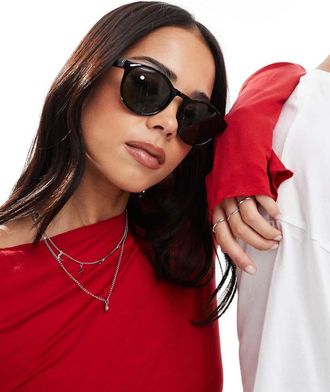 A.Kjaerbede Marvin round sunglasses in black