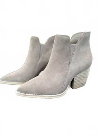 Vintage Havana Womens Suede Ankle Bootie In Grey