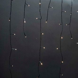 Nedis Luz Decorativa De Carambano 180 Led Blanco Calido 590 Metros Efectos De Luz 7 Adaptador De Corriente