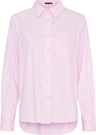 BTF-CPH Oversized Bamboe Shirt - Dames - Overhemden - Roze - S - Bamboe - Overhemden