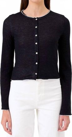 Goldie London Chloe Cardigan In Black