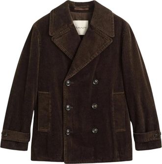 GANT Corduroy Jopper - Heren - Mantel - Bruin - S - Katoen - Jassen