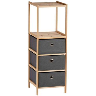 San Ignacio San Ignacio Estanteria 2 baldas 3 cajones gris colección KIPIT