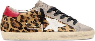 Golden Goose Brown Silk and Nylon Lace Sneakers
