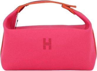 Herm&egrave;s Pre-owned Vintage Canvas Mini Bag - Dames - Vintage Mini Tas - Roze - ONE Size - Vintage