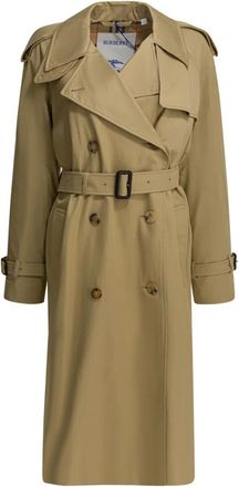 Burberry Dames, Mantels, Beige, Maat: XS Katoen