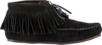 Lamofootwear Womens Ava Moccasin Ankle Boot In Black