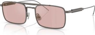 Brunello Cucinelli 53mm Rectangle optical glasses in Grey at Nordstrom