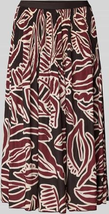 OPUS Midirock mit elastischem Bund Modell Ribane in Dunkelrot, Größe 34