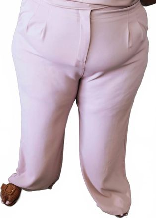 Skies Are Blue Clothing Sora High Rise Wide Leg Pants - Plus In Lavender