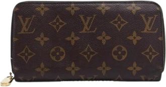 Louis Vuitton Pre-owned Vintage Canvas Portemonnee - unisex - Vintage Accessoires - Bruin - ONE Size - Vintage