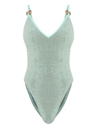 Bond-Eye ring strap swimsuit - Green