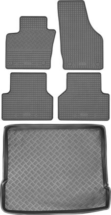 OEM Juego De Alfombrillas De Goma Para Coche Y Maletero Para Audi Q3 Y F3 Suv (2011-2018)