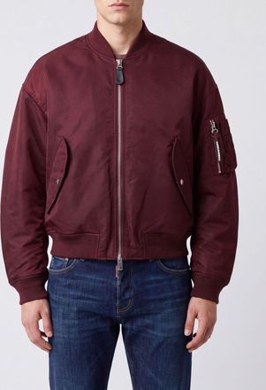 Dsquared2 Bomber in nylon bicolore con tasche applicate
