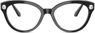 Swarovski SK2037 crystal-embellished cat-eye glasses - Black