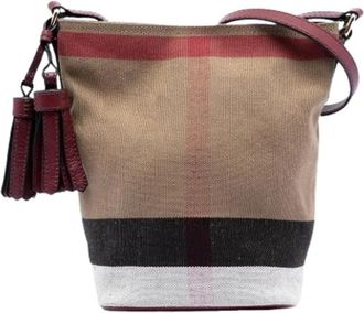 Burberry Pre-owned Bucket Bags, female, Brown, Size: ONE SIZE Pre-owned Mini Ashby