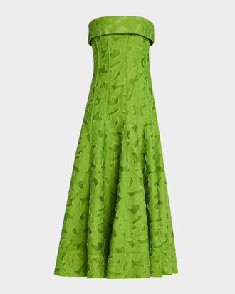 SIMKHAI Sylvia Strapless Maxi Dress