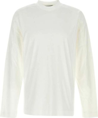 Herno Long Sleeve Top - Heren - Longsleeves - Wit - XL - Katoen - Tops